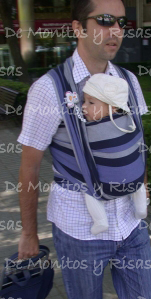 Marcos, 14 semanas, se va de compras con papá