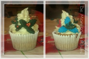 Cupcake con buttercream y detalles de fondant