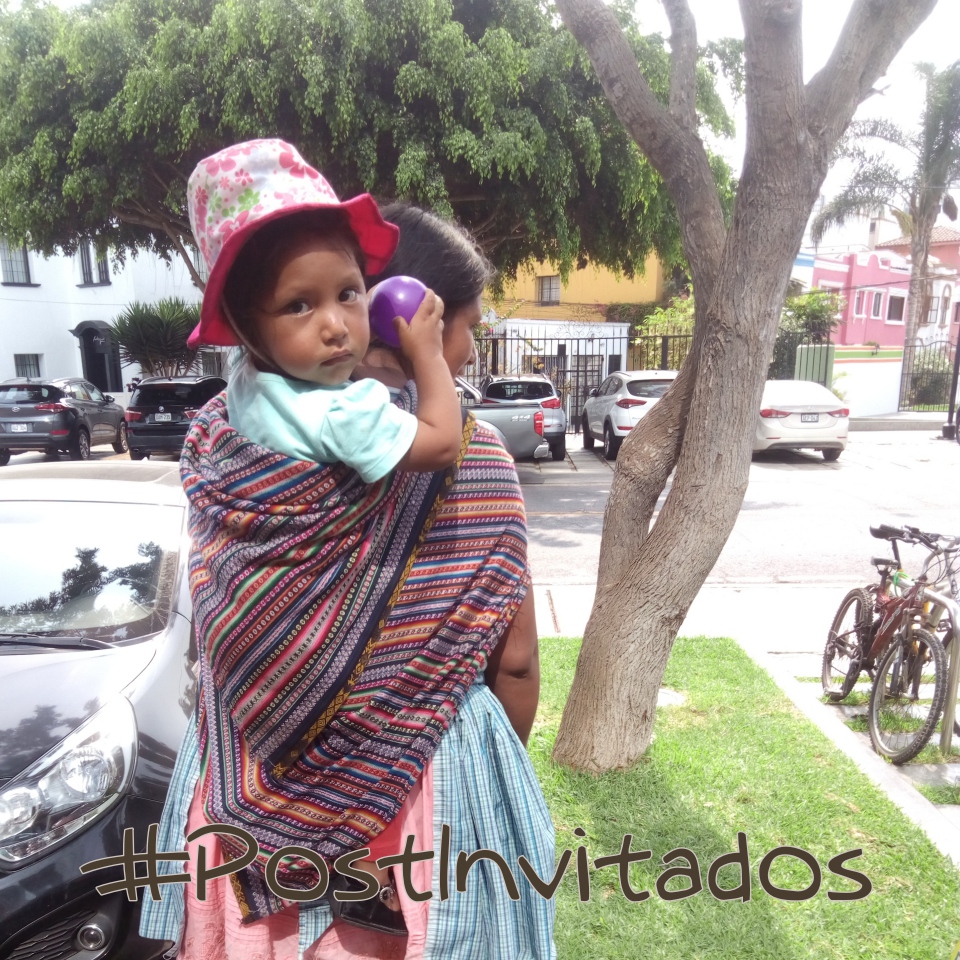 Porteo en Lliclla (manta andina), #Postinvitados